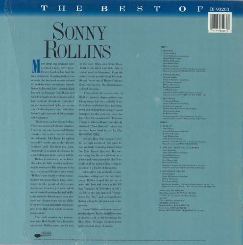 Sonny Rollins The Best Of vinyl LP album (LP record) US SOZLPTH609996