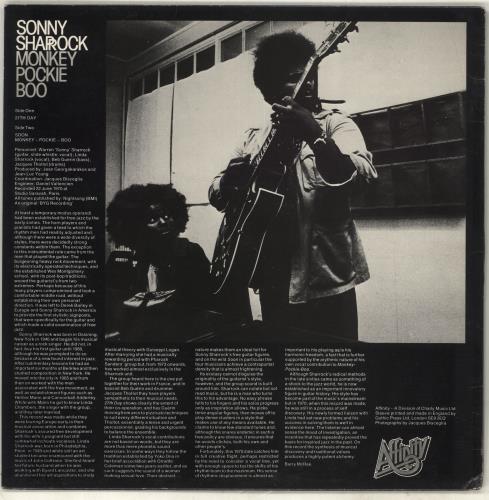 Sonny Sharrock Monkey Pockie Boo vinyl LP album (LP record) UK YOPLPMO718288