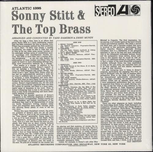 Sonny Stitt & The Top Brass - 180gm Vinyl - Shrink vinyl LP album (LP record) German SS8LPTH867828