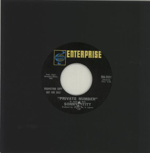 Sonny Stitt Private Number 7" vinyl single (7 inch record / 45) US SS807PR681330