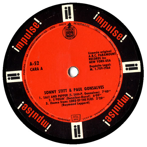 Sonny Stitt Salt And Pepper vinyl LP album (LP record) Spanish SS8LPSA551129