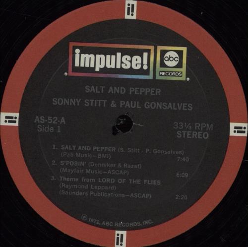 Sonny Stitt Salt And Pepper vinyl LP album (LP record) US SS8LPSA585651