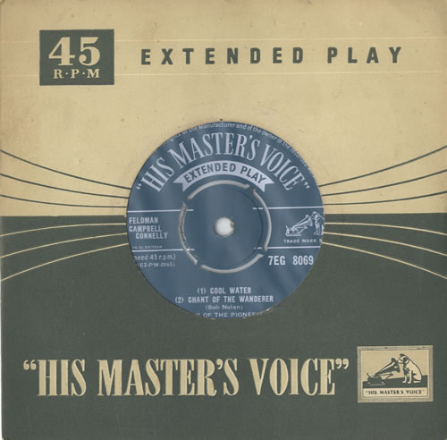 Sons Of The Pioneers Cool Water EP 7" vinyl single (7 inch record / 45) UK S5U07CO550555