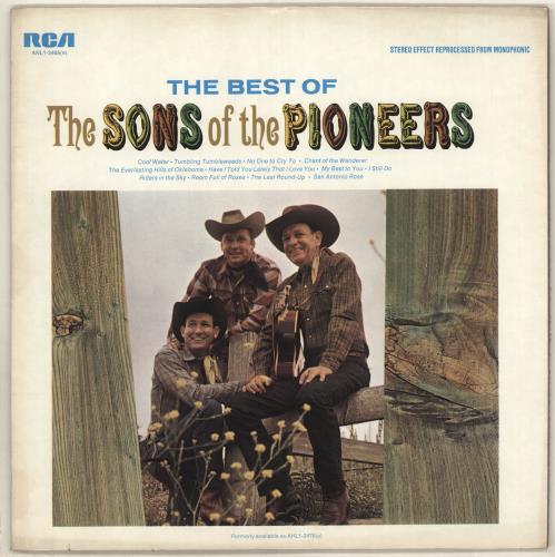 Sons Of The Pioneers The Best Of vinyl LP album (LP record) US S5ULPTH735107