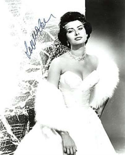 Sophia Loren Autographed 'Ballgown' Photograph photograph UK SA0PHAU262692