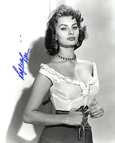 Sophia Loren Autographed Publicity Photograph photograph UK SA0PHAU262691