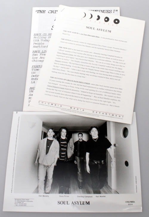 Soul Asylum Let Your Dim Light Shine media press pack US S-APPLE550991