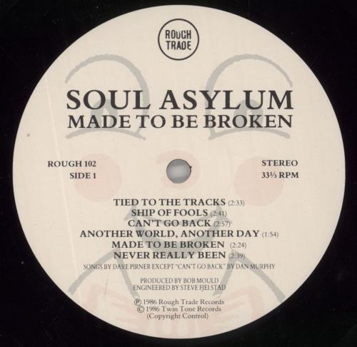 Soul Asylum Made To Be Broken vinyl LP album (LP record) UK S-ALPMA298638