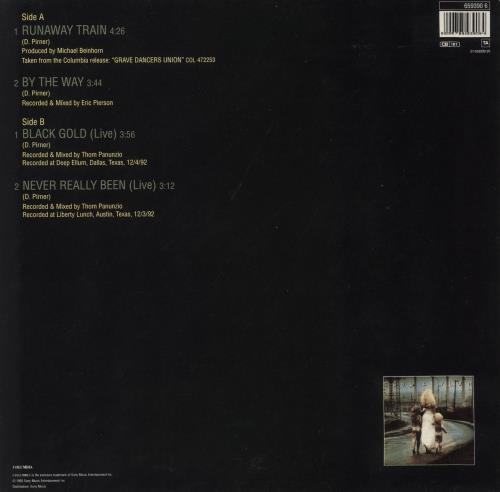 Soul Asylum Runaway Train - Blue Vinyl 12" vinyl single (12 inch record / Maxi-single) UK S-A12RU171237