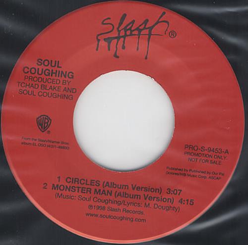 Soul Coughing Circles - Autographed 7" vinyl single (7 inch record / 45) US OUG07CI371270