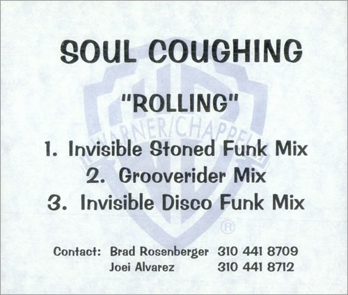 Soul Coughing Rolling - Remixes CD-R acetate US OUGCRRO511141