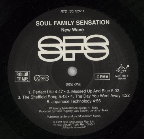 Soul Family Sensation New Wave vinyl LP album (LP record) UK WS1LPNE869096