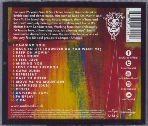 Soul II Soul Back To Life: The Collection CD album (CDLP) UK STSCDBA781434