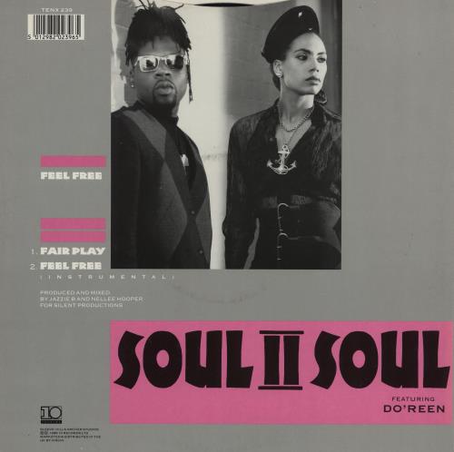 Soul II Soul Feel Free 12" vinyl single (12 inch record / Maxi-single) UK STS12FE754354