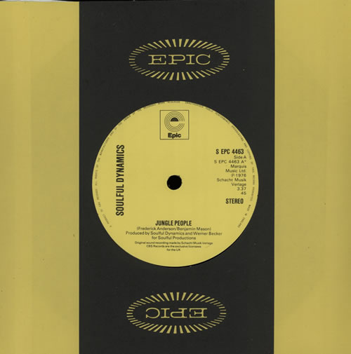 Soulful Dynamics Jungle People 7" vinyl single (7 inch record / 45) UK VV007JU570256