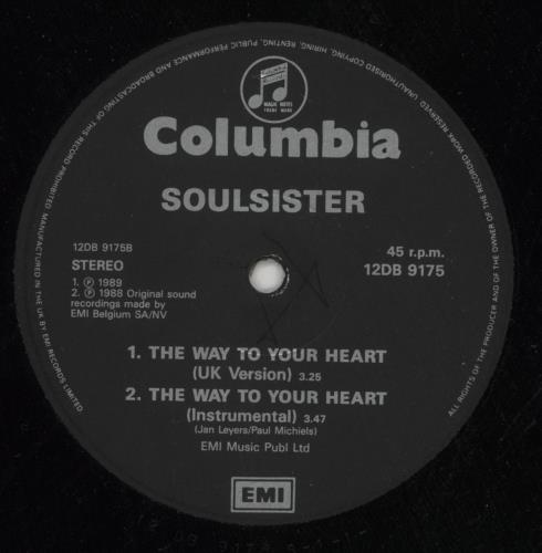 Soulsister The Way To Your Heart 12" vinyl single (12 inch record / Maxi-single) UK L-512TH774092