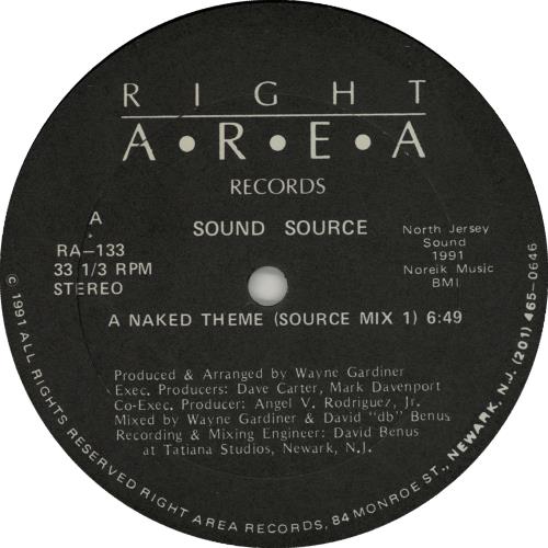 Sound Source A Naked Theme 12" vinyl single (12 inch record / Maxi-single) US SSE12AN654225