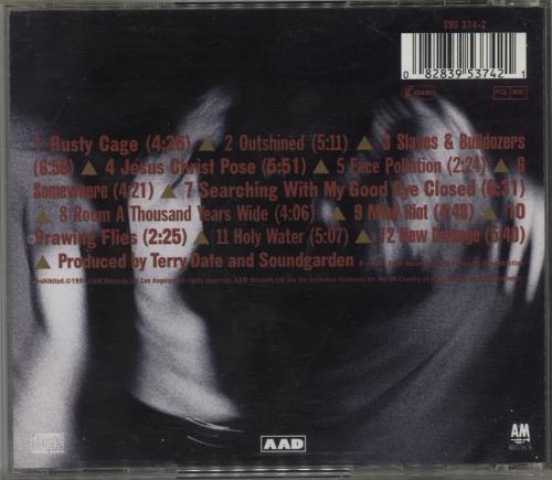 Soundgarden Badmotorfinger CD album (CDLP) UK SOUCDBA753622