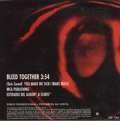 Soundgarden Bleed Together CD single (CD5 / 5") Mexican SOUC5BL101611