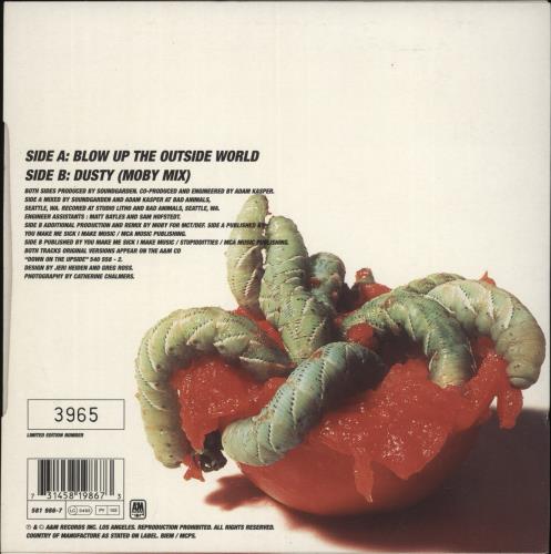 Soundgarden Blow Up The Outside World - Green Vinyl 7" vinyl single (7 inch record / 45) UK SOU07BL99758