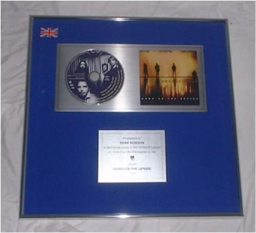 Soundgarden Down On The Upside award disc UK SOUAWDO193654