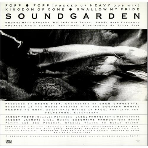 Soundgarden Fopp + Merchadise Insert 12" vinyl single (12 inch record / Maxi-single) US SOU12FO48643