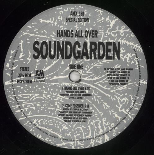 Soundgarden Hands All Over EP 10" vinyl single (10 inch record) UK SOU10HA57796