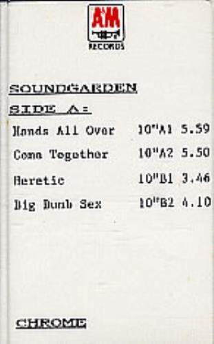 Soundgarden Hands All Over cassette single UK SOUCMHA300690