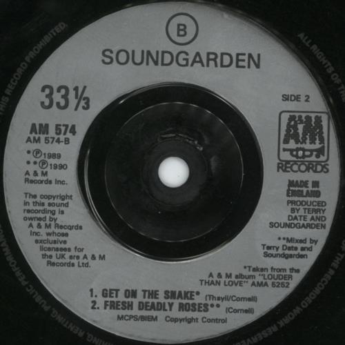Soundgarden Loud Love E.P. - Hypesticker 7" vinyl single (7 inch record / 45) UK SOU07LO45891