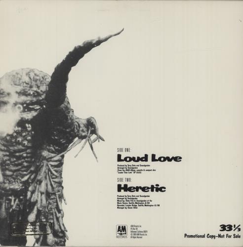 Soundgarden Loud Love 12" vinyl single (12 inch record / Maxi-single) US SOU12LO27166