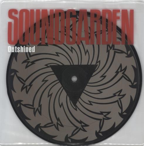 Soundgarden Outshined - EX 7" vinyl picture disc (7 inch picture disc single) UK SOU7POU865449