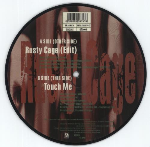 Soundgarden Rusty Cage - Numbered 7" vinyl picture disc (7 inch picture disc single) UK SOU7PRU06306