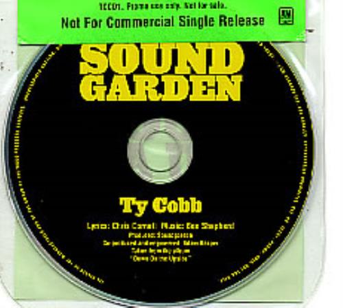 Soundgarden Ty Cobb - Numbered CD single (CD5 / 5") UK SOUC5TY78935