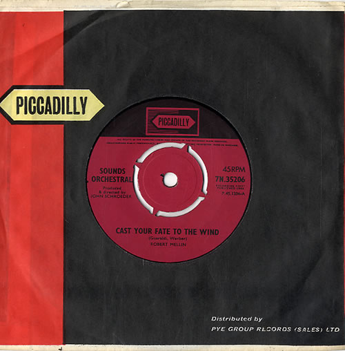 Sounds Orchestral Cast Your Fate To The Wind - 4pr 7" vinyl single (7 inch record / 45) UK OR907CA421053