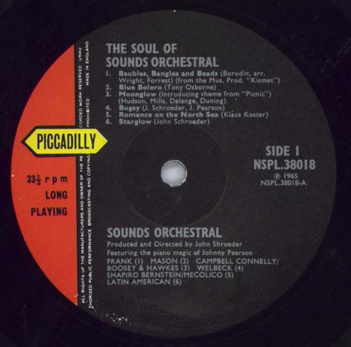 Sounds Orchestral The Soul Of Sounds Orchestral vinyl LP album (LP record) UK OR9LPTH820262