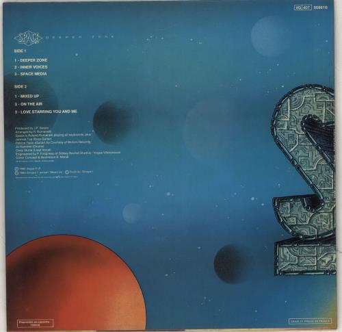 Space (French) Deeper Zone vinyl LP album (LP record) Hong Kong UPDLPDE711566