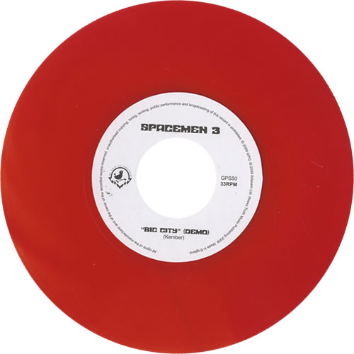 Spacemen 3 Big City / I Believe It - Red Vinyl 7" vinyl single (7 inch record / 45) UK SP307BI489962