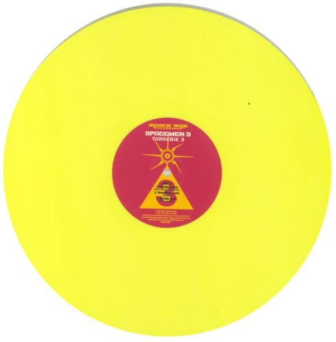 Spacemen 3 Threebie 3 - Yellow Vinyl - RSD20 12" vinyl single (12 inch record / Maxi-single) UK SP312TH855985