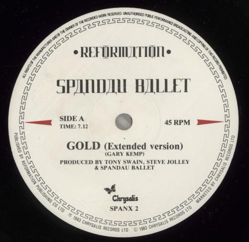 Spandau Ballet Gold 12" vinyl single (12 inch record / Maxi-single) UK SPB12GO263872