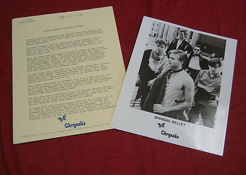 Spandau Ballet Journey To Glory media press pack US SPBPPJO340429