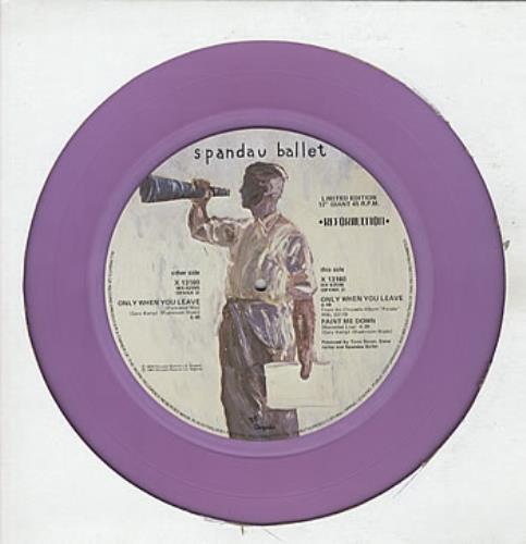 Spandau Ballet Only When You Leave - Purple Vinyl 12" vinyl single (12 inch record / Maxi-single) Australian SPB12ON28982