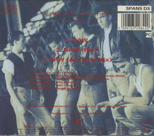 Spandau Ballet Raw CD single (CD5 / 5") UK SPBC5RA83389