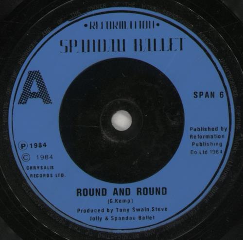 Spandau Ballet Round And Round 7" vinyl single (7 inch record / 45) UK SPB07RO187950