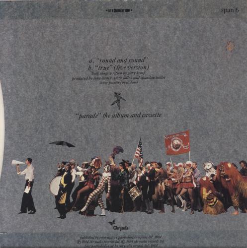 Spandau Ballet Round And Round 7" vinyl single (7 inch record / 45) UK SPB07RO187950