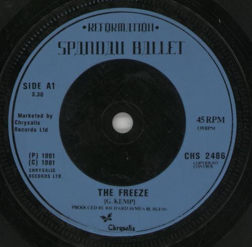 Spandau Ballet The Freeze 7" vinyl single (7 inch record / 45) UK SPB07TH183378
