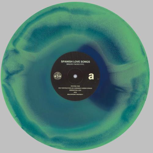 Spanish Love Songs Brave Faces Etc - Electric Blue, Mint Green & Sea Blue Vinyl 2-LP vinyl record set (Double LP Album) UK 5RI2LBR833096