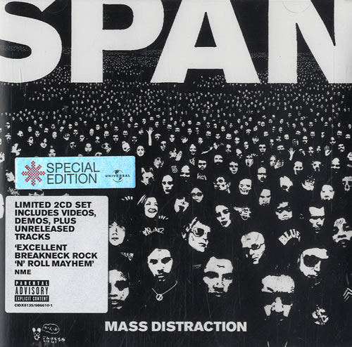 Span Mass Distraction 2 CD album set (Double CD) UK P/N2CMA273297