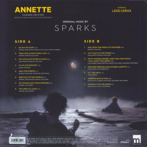Sparks Annette (Cannes Edition - Selections From The Motion Picture Soundtrack) - Green Vinyl vinyl LP album (LP record) UK SPALPAN796848