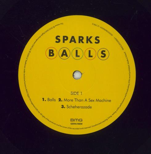 Sparks Balls - 180gram 2-LP vinyl record set (Double LP Album) UK SPA2LBA804829