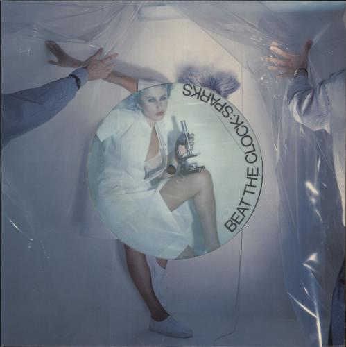 Sparks Beat The Clock - Blue Vinyl 12" vinyl single (12 inch record / Maxi-single) UK SPA12BE56551